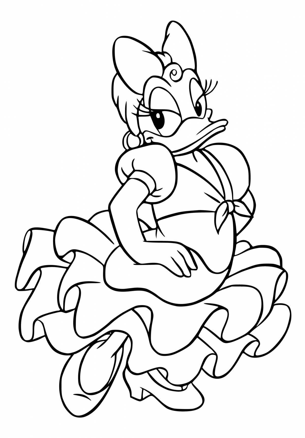 Coloring page wonderful donut