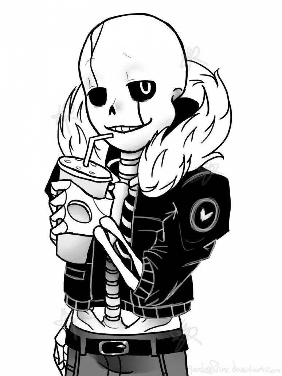 Coloring lively gaster