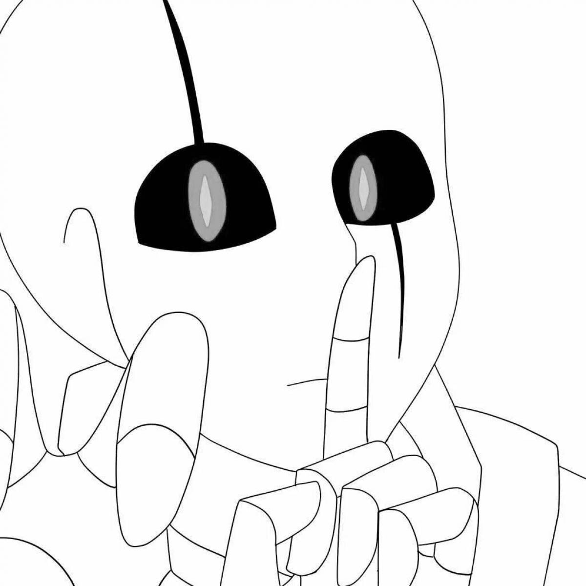 Intriguing Gaster Coloring Page
