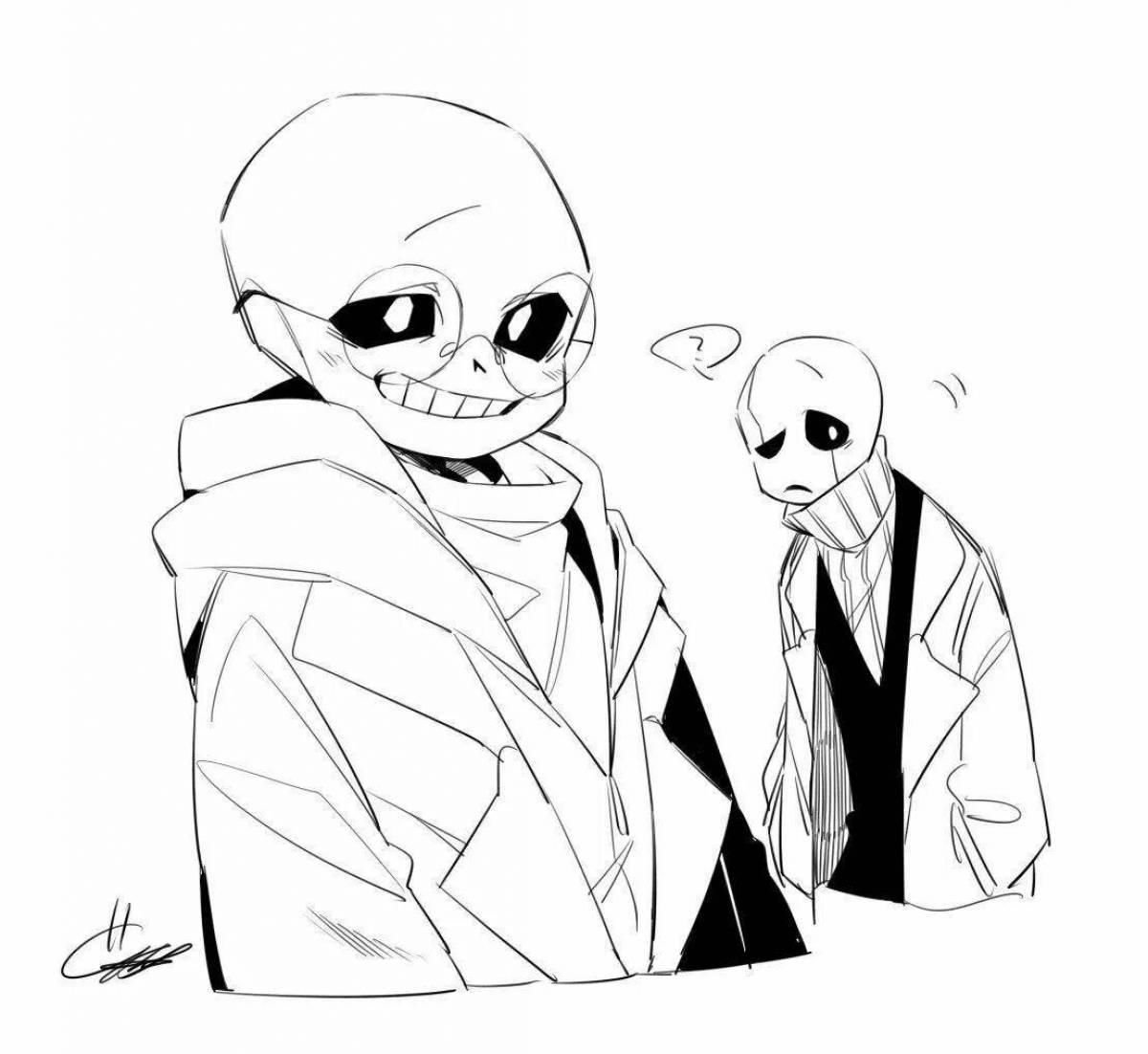 Gaster coloring page