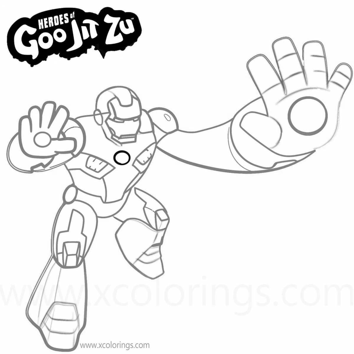 Playful gujutsu coloring book for toddlers