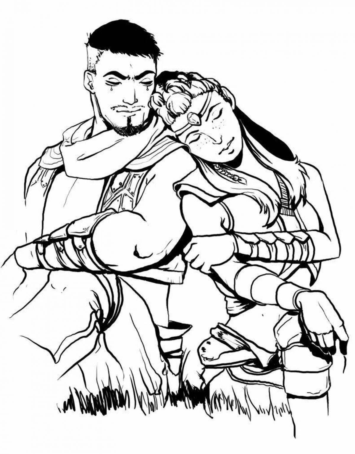 Shiny horizon coloring book