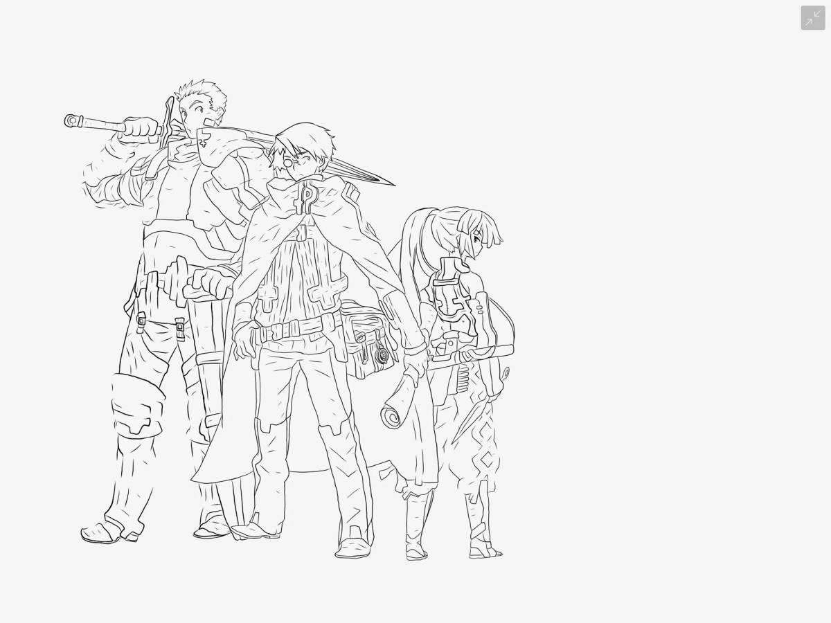 Coloring exotic horizon