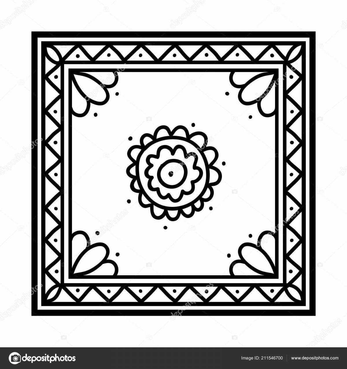 Handkerchief coloring page