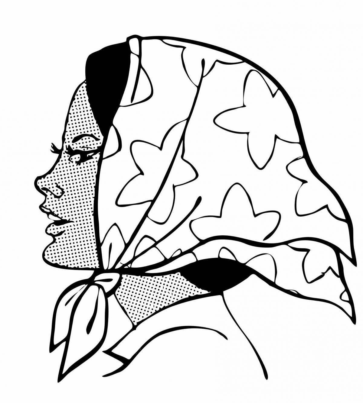 Happy handkerchief coloring book