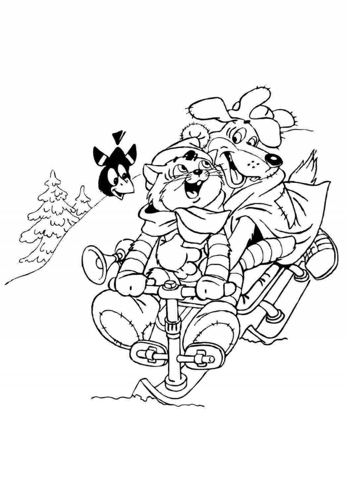 Coloring page wonderful Pechkin