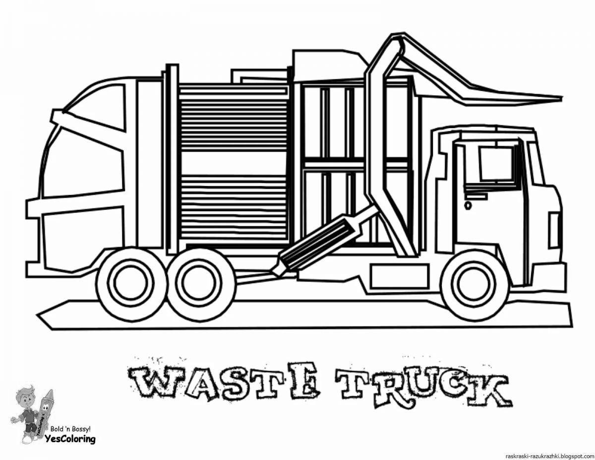 Adorable car transporter coloring book for teens