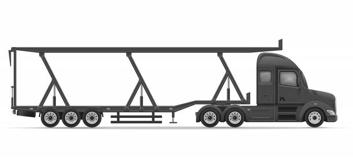 Photo Adorable car coloring book for kids