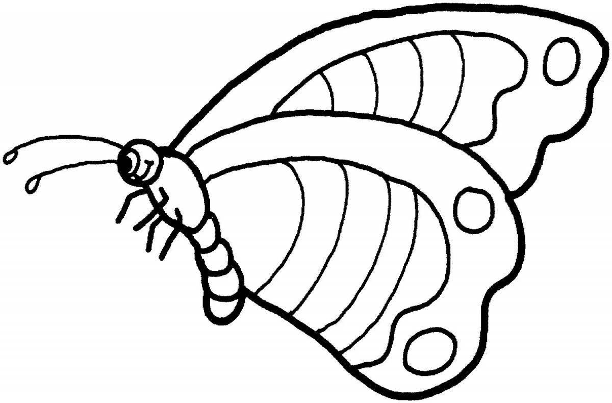 Insects bold coloring pages