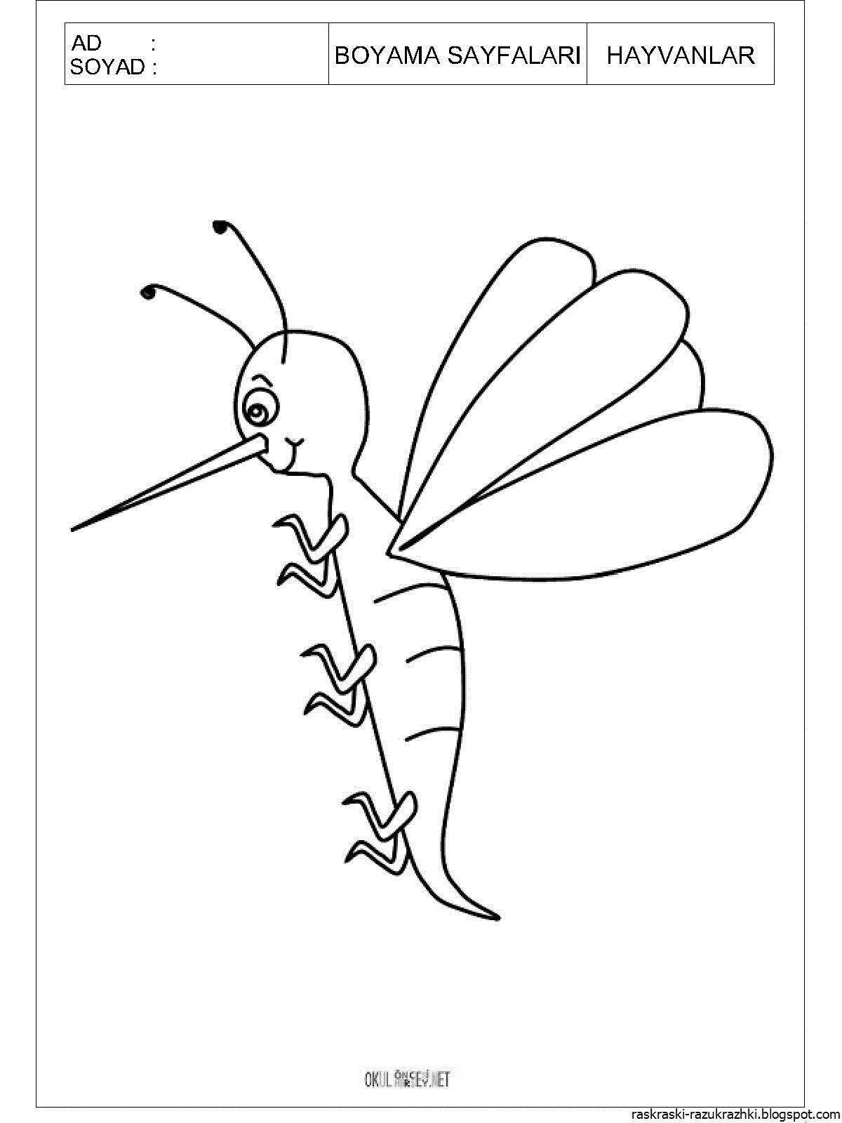 Animated coloring pages insects