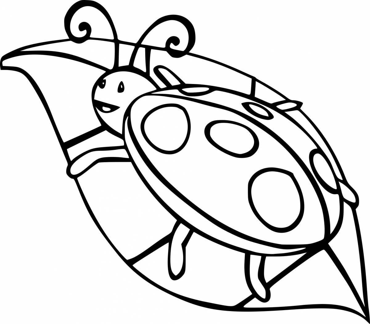 Mysterious insect coloring pages