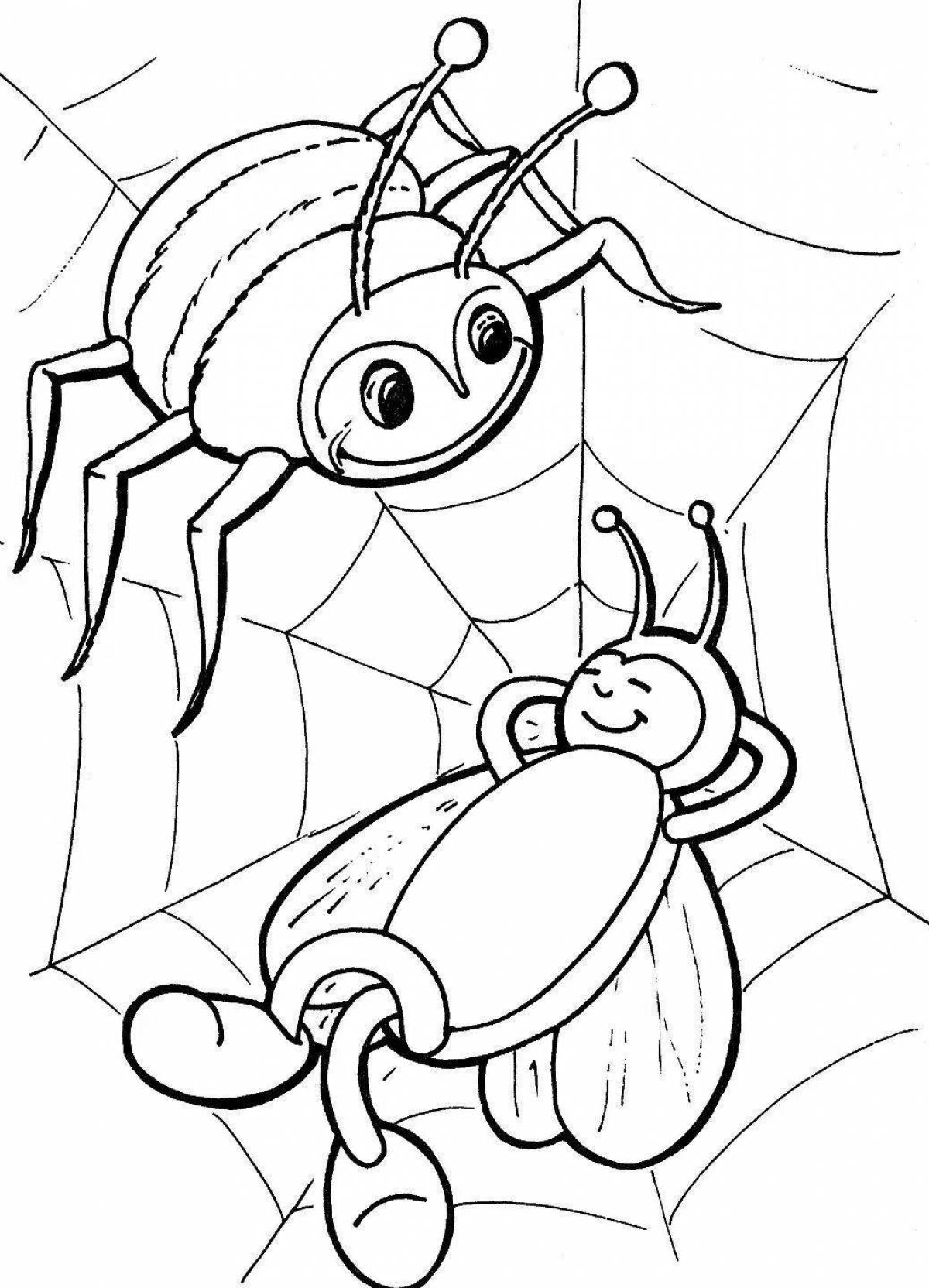 Incredible coloring book insects