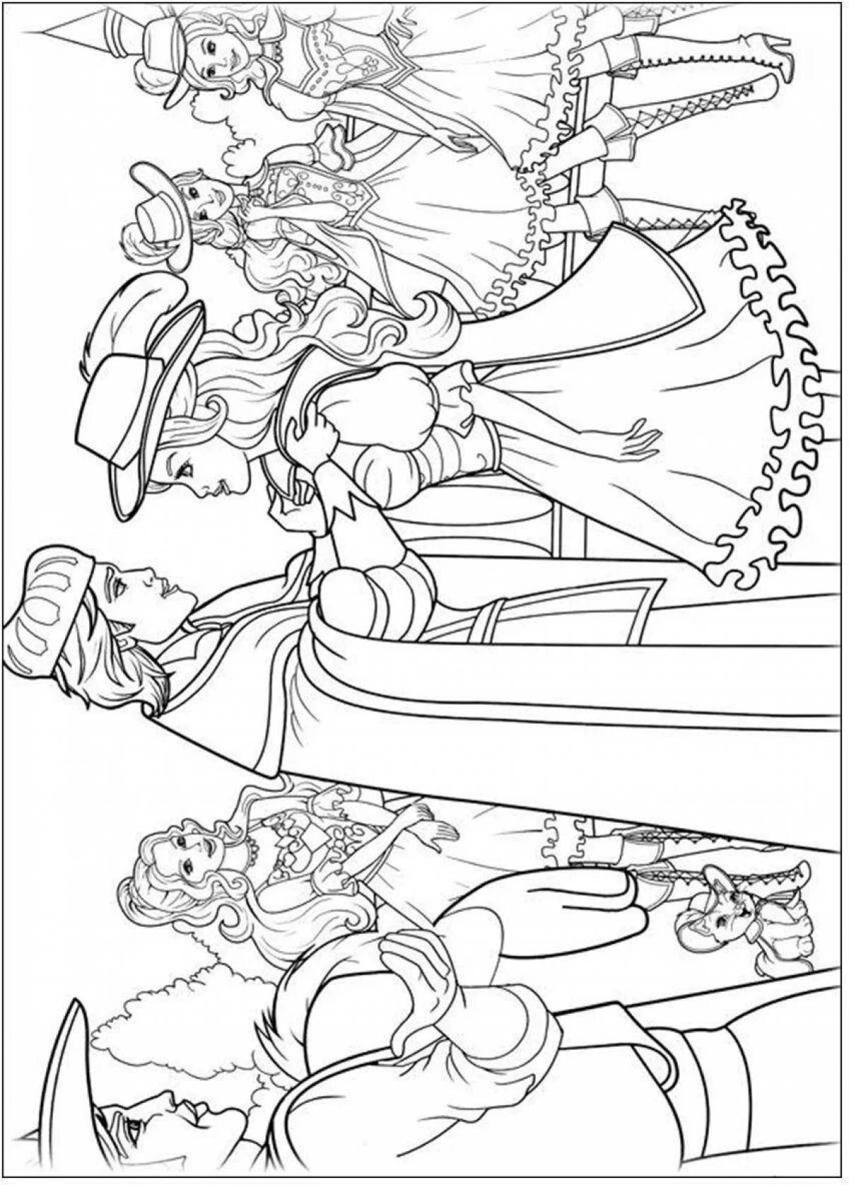 Glorious Musketeers coloring page