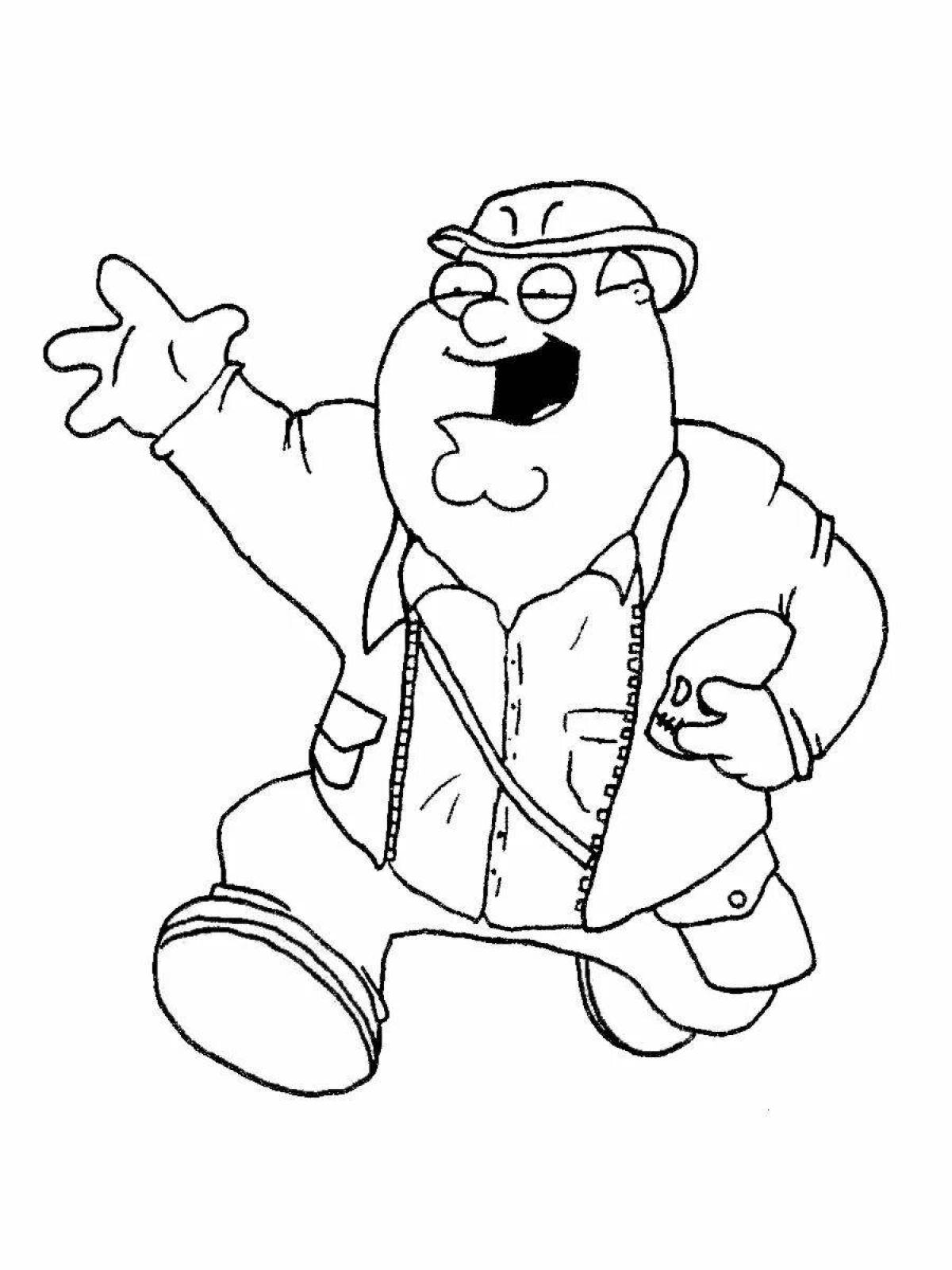 Attractive family guy coloring book