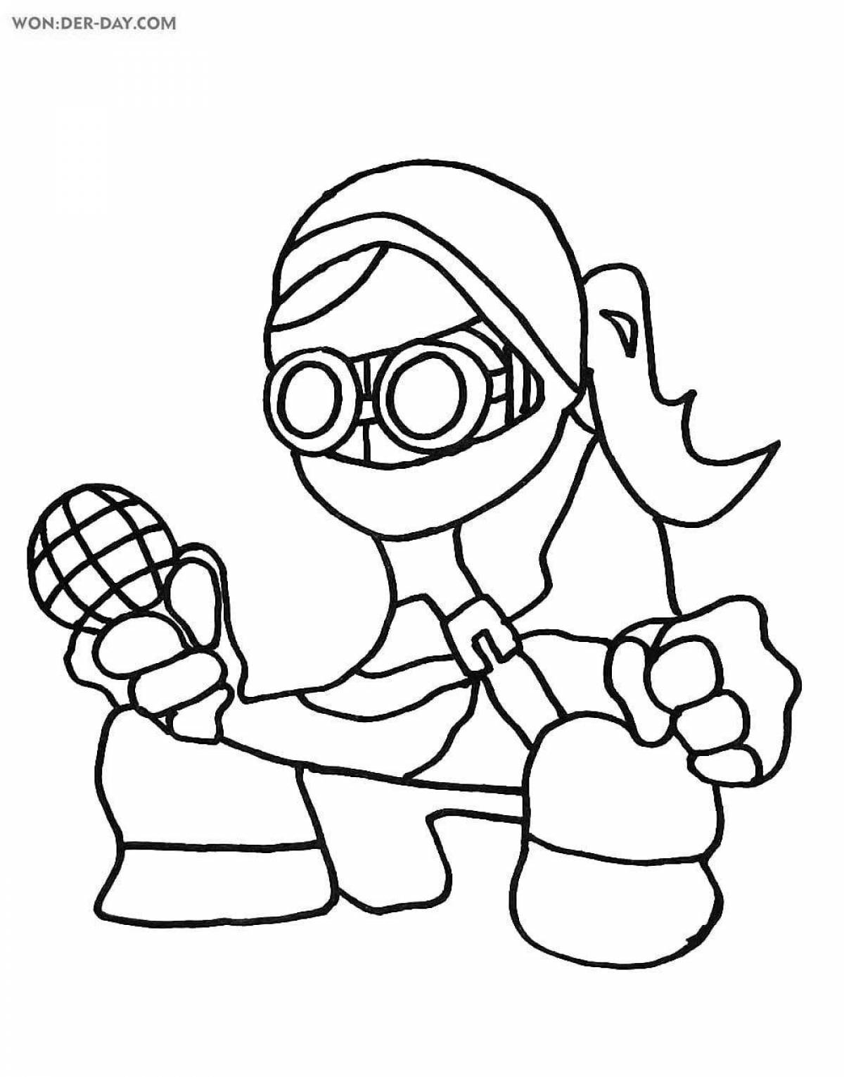 Coloring bright hank