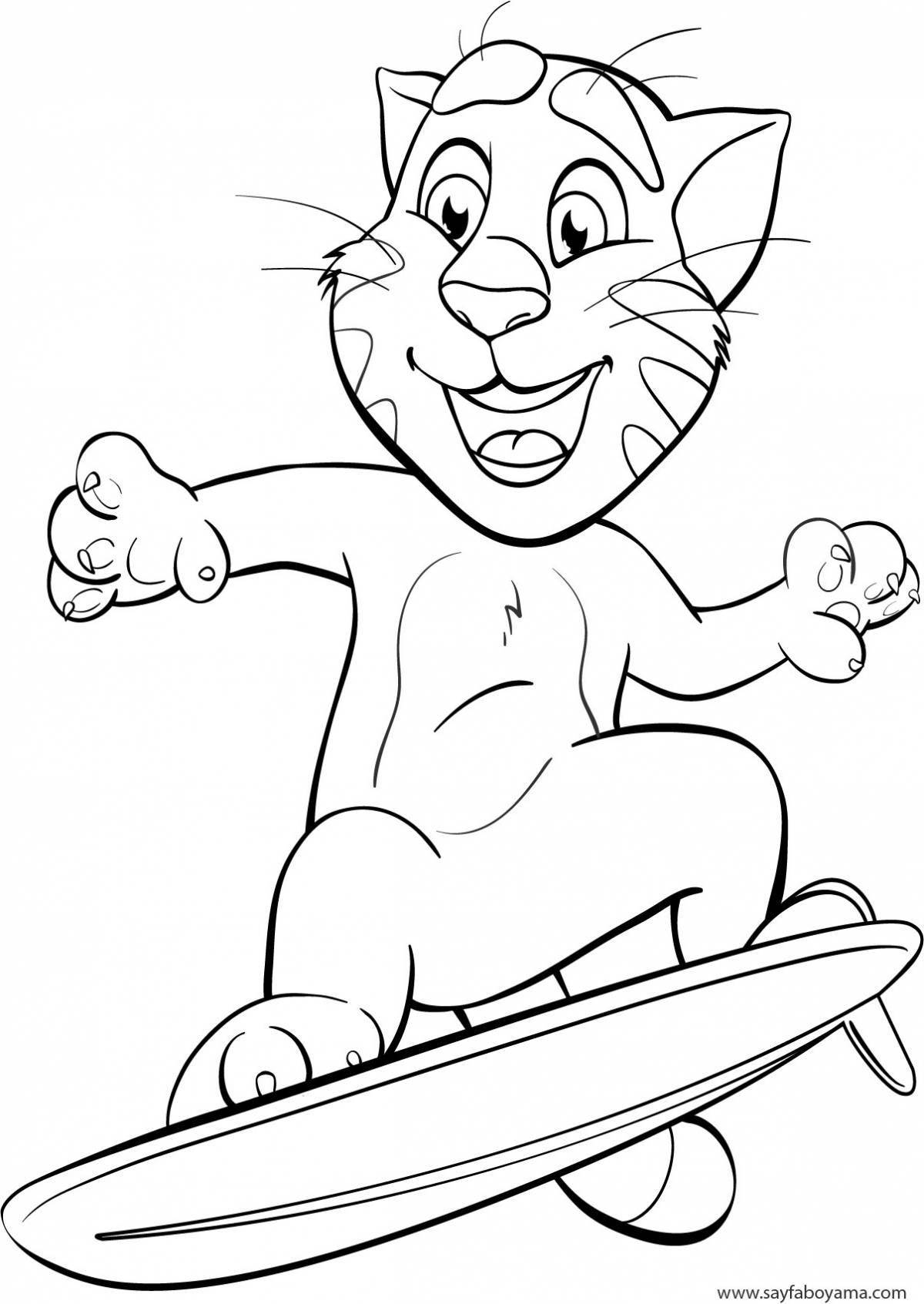 Radiant hank coloring page