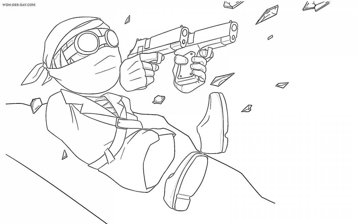 Amazing Hank Coloring Page