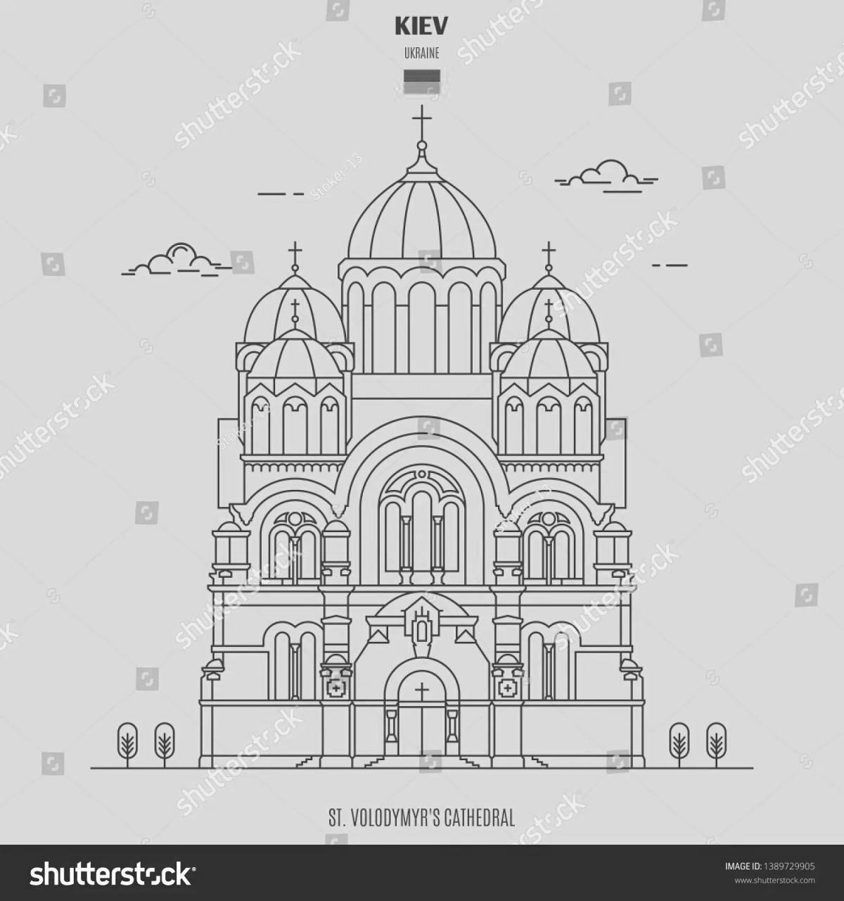 Coloring glorious Kyiv