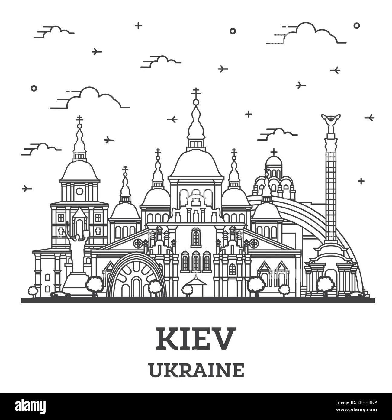 Раскраска страны «Украина»