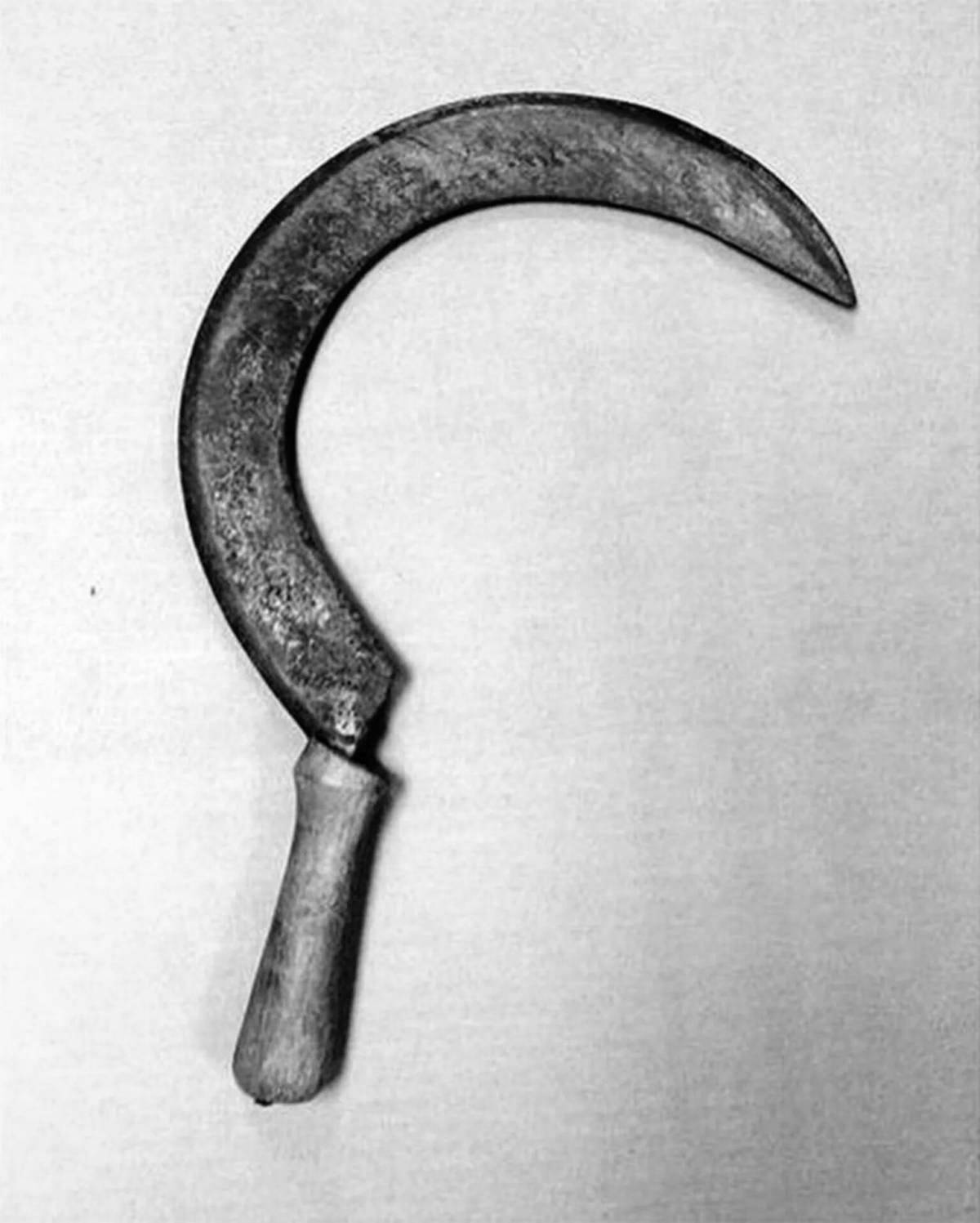 Bright sickle coloring page