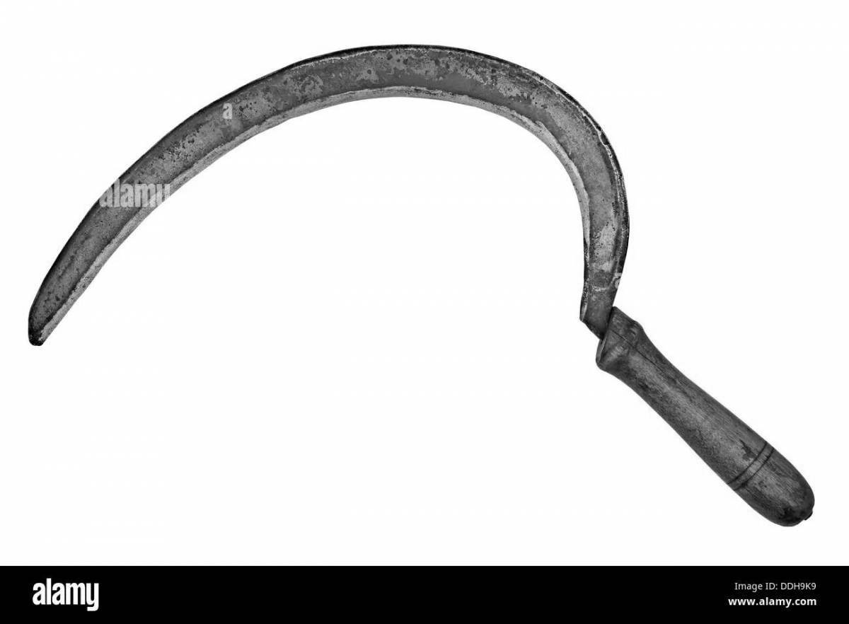 Dazzling sickle coloring page