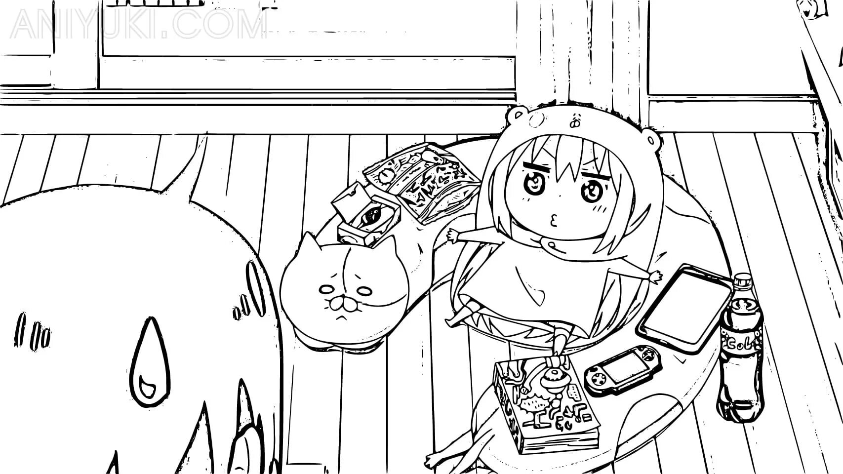 Umaru trendy coloring book