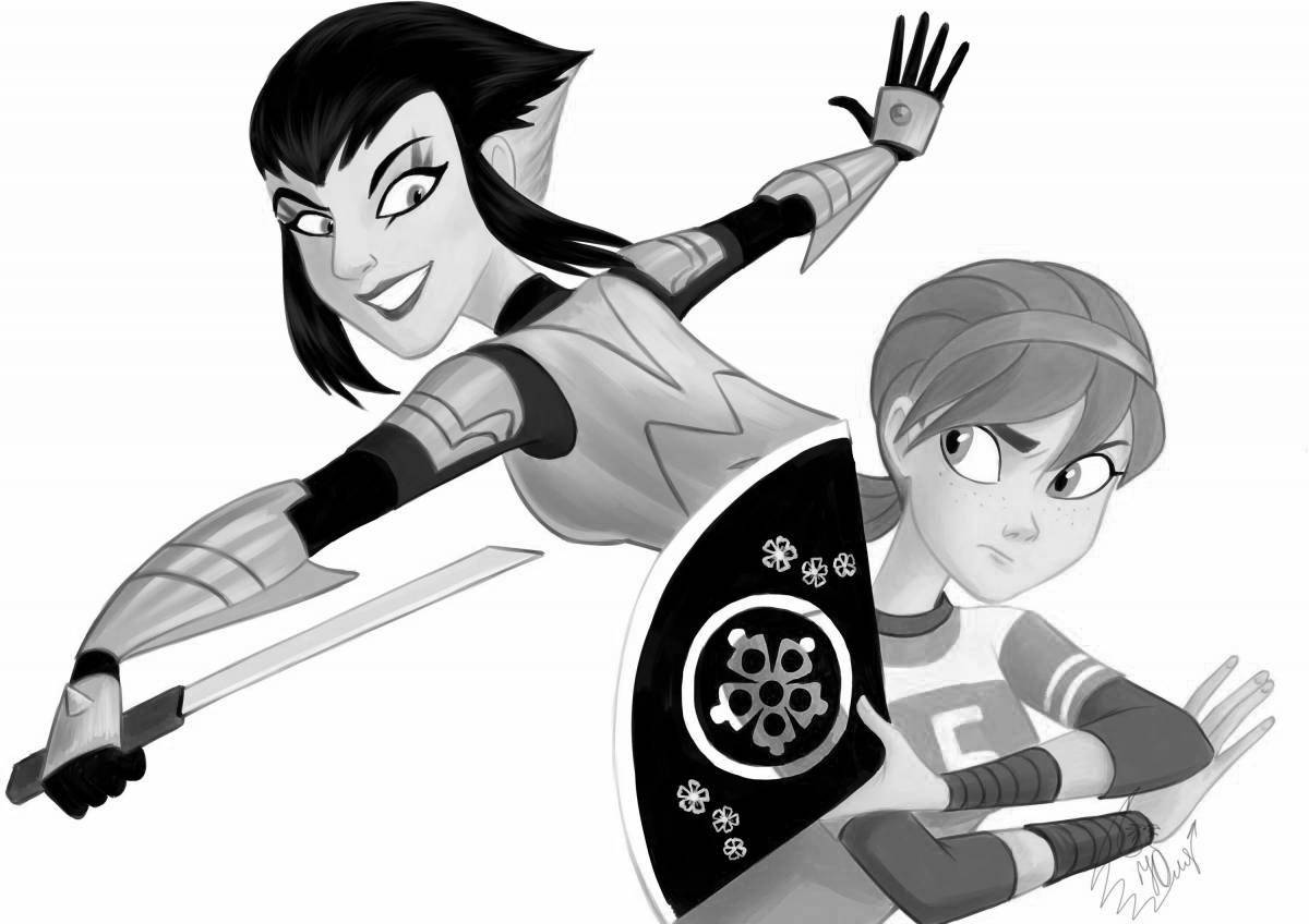 Charming karai coloring book