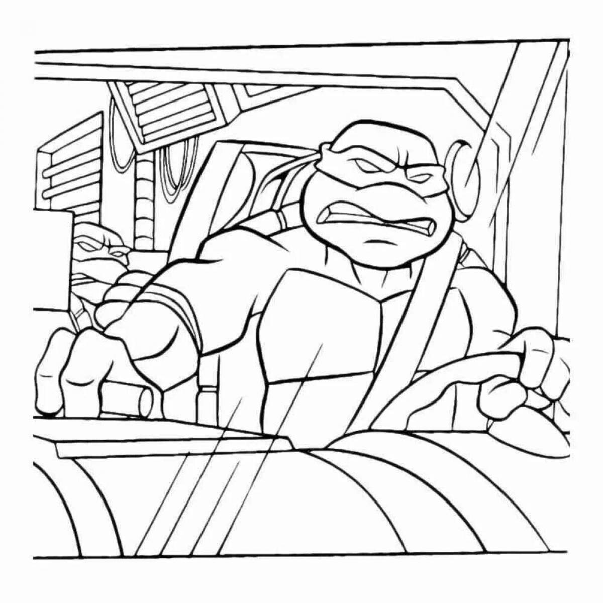 Animated karai coloring page