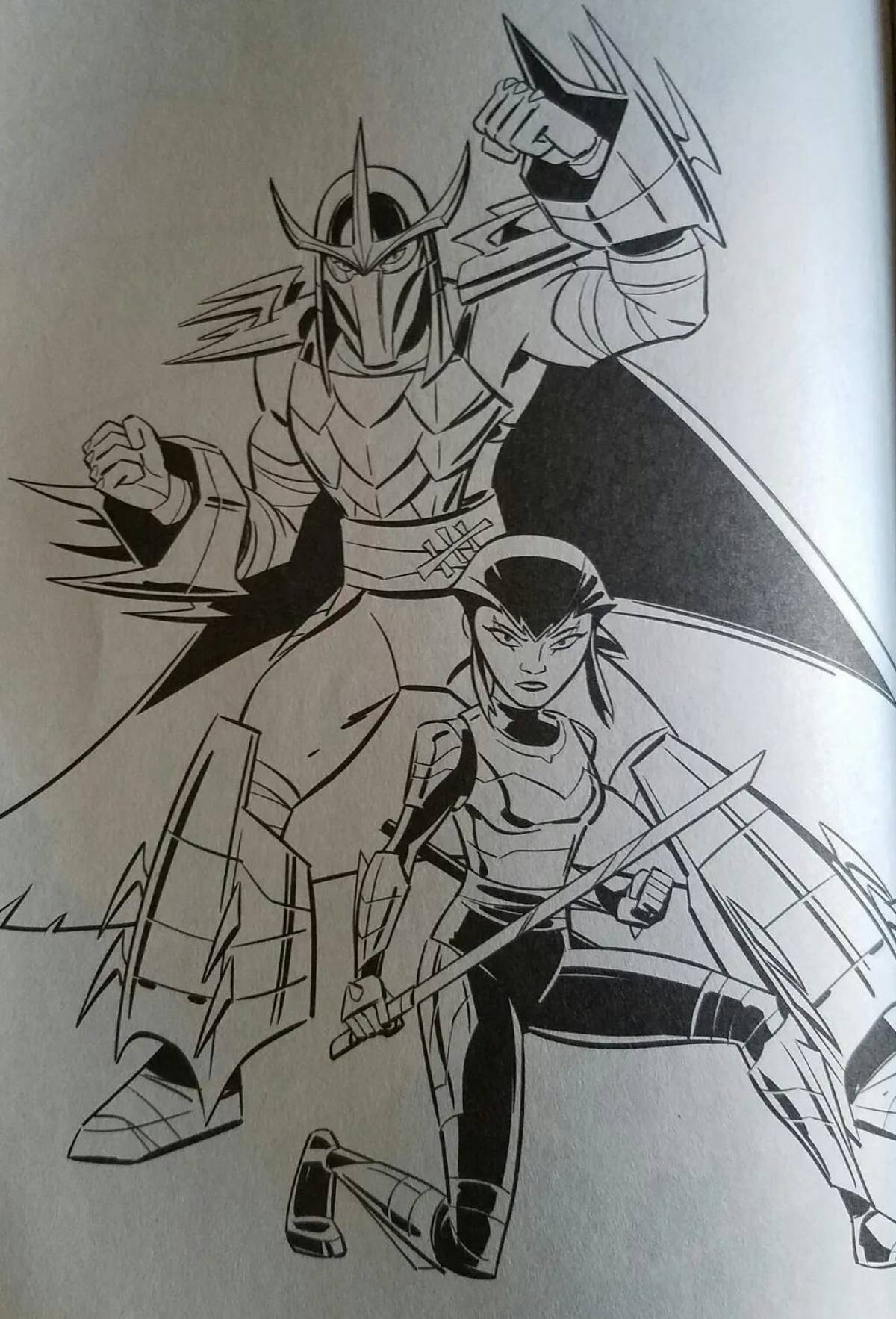 Violent karai coloring page