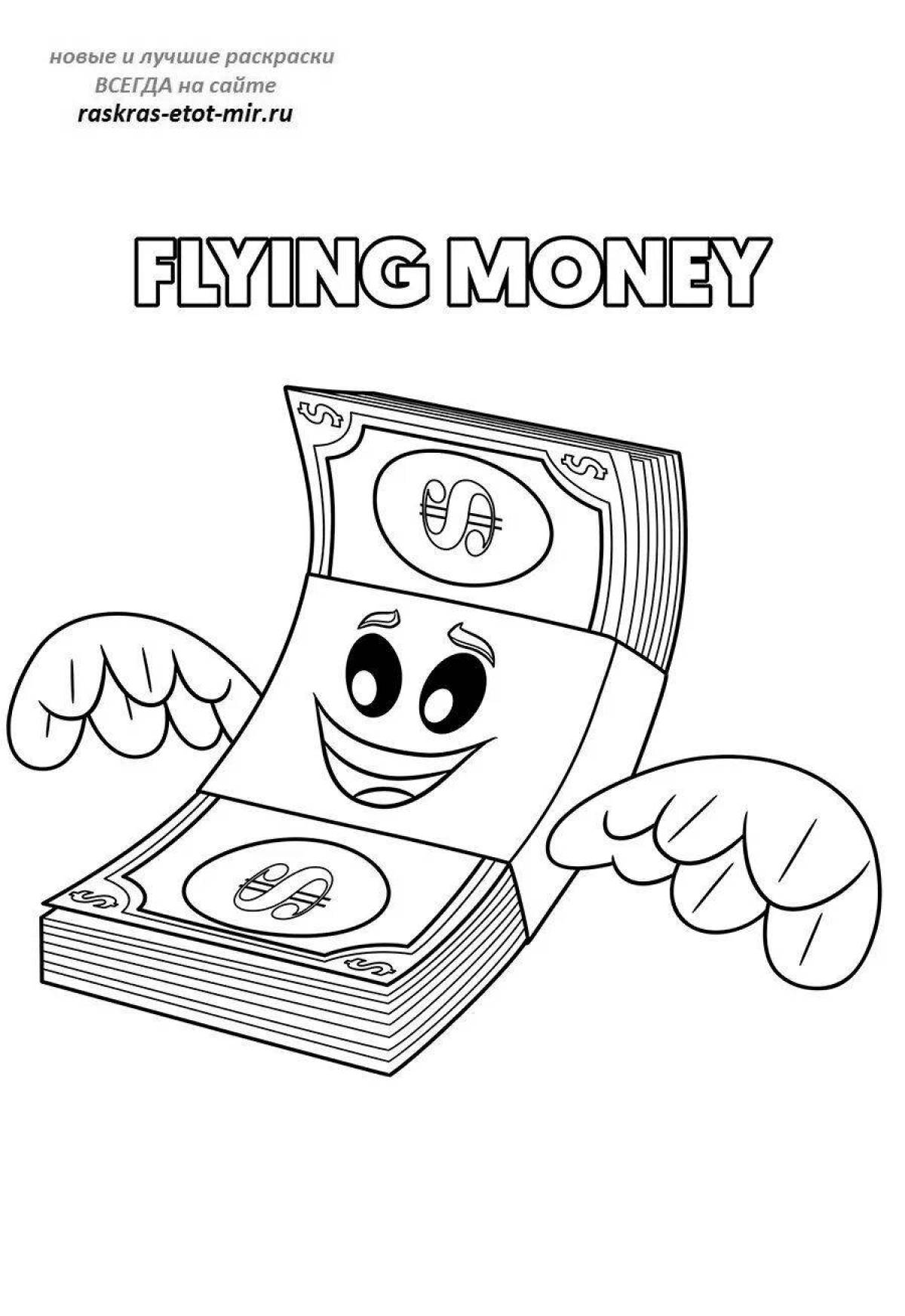 Joyful coloring of money