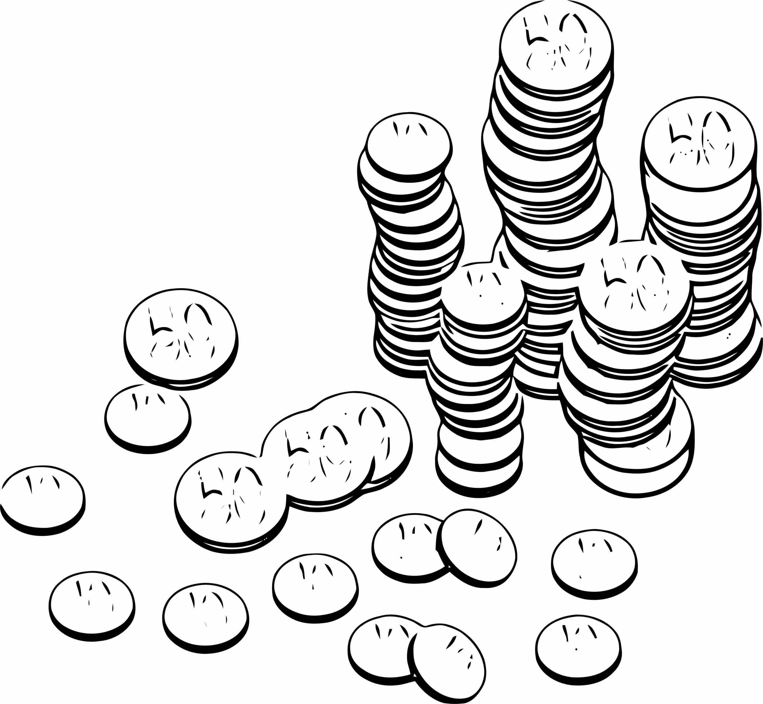 Fun money coloring