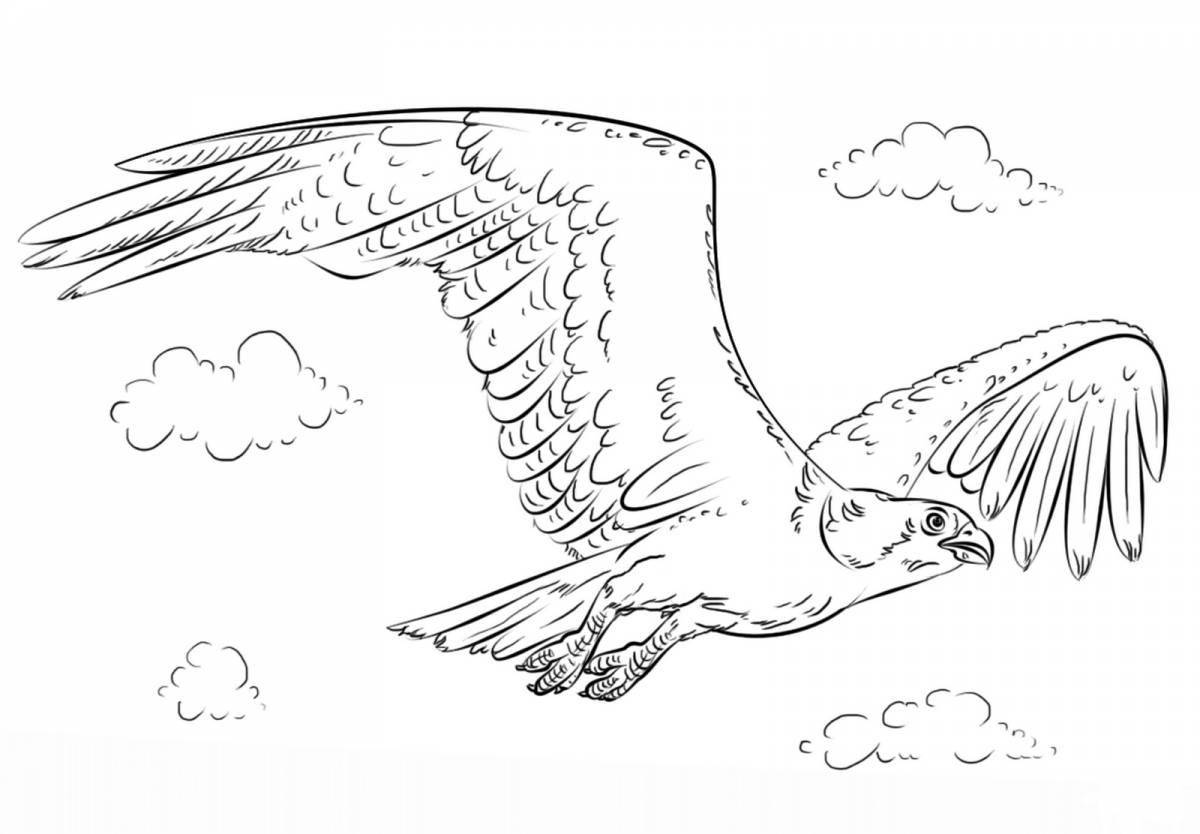 Colorful kite coloring page