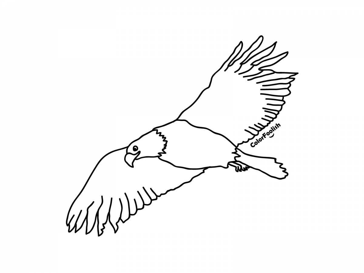 Playful kite coloring page