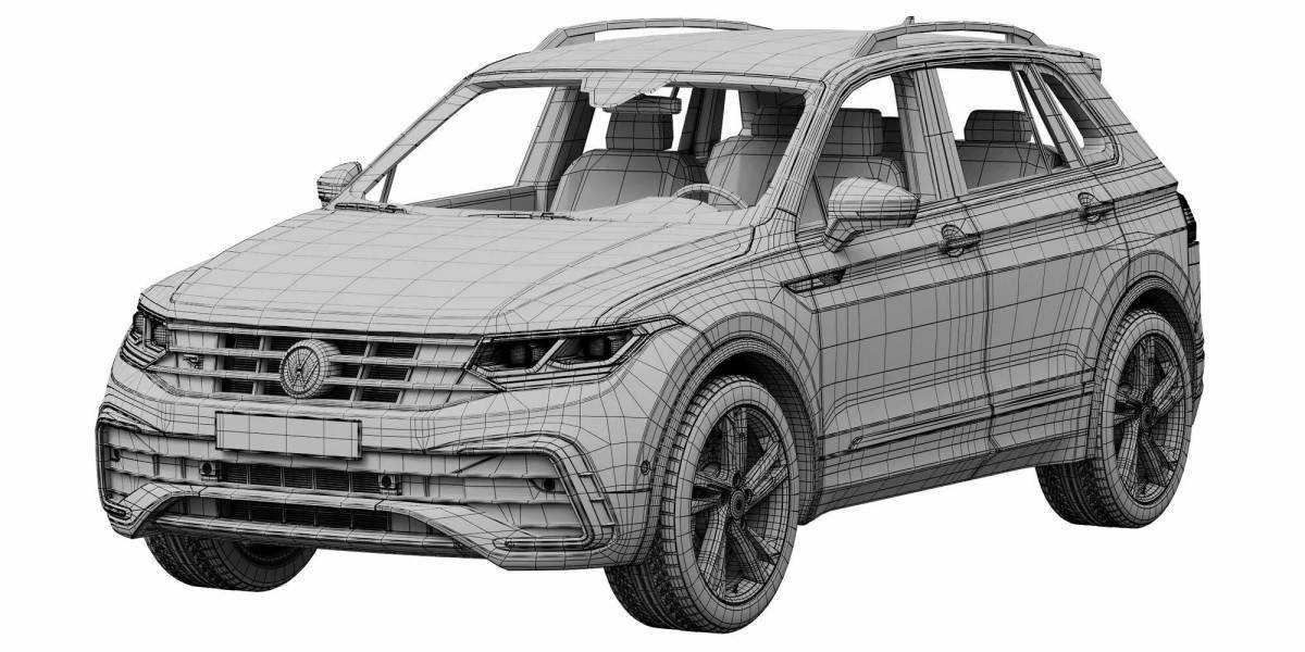 Фантастическая раскраска tiguan