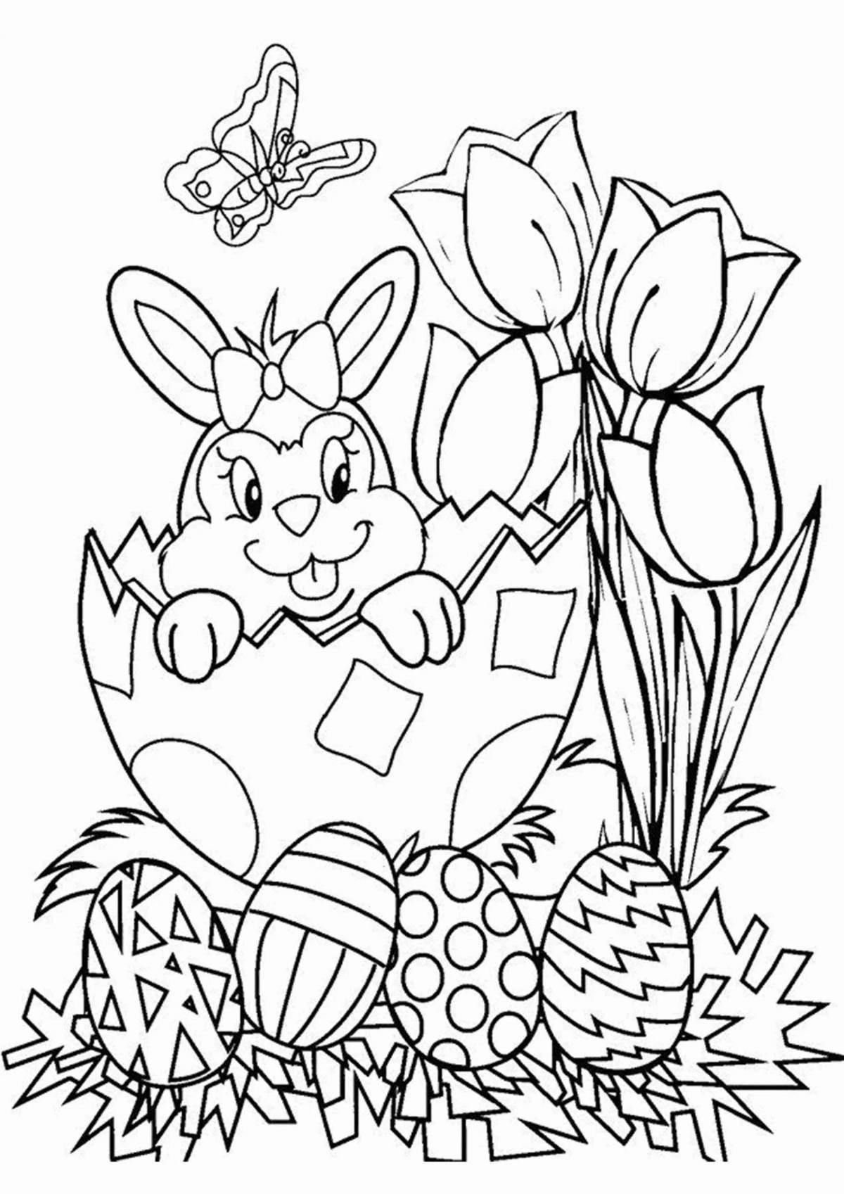 Glorious easter coloring book for kids