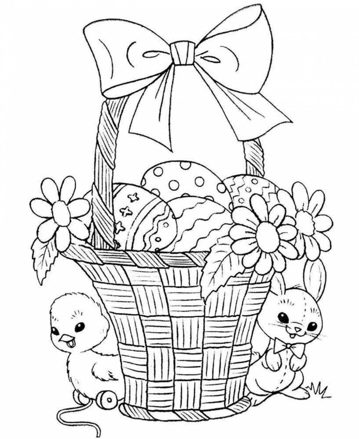 Fabulous Easter coloring book for kids