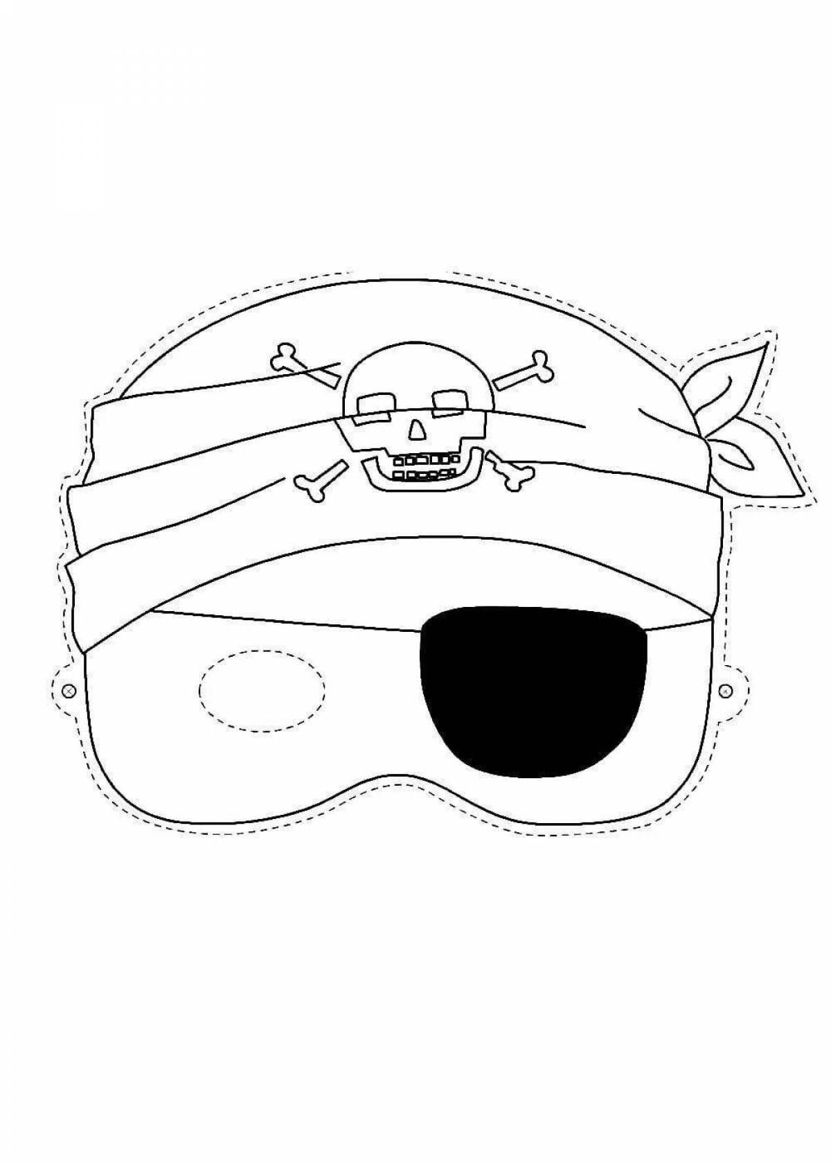 Exciting sleep mask coloring book