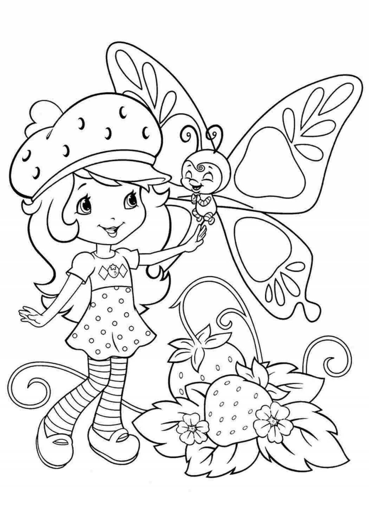 Fairytale coloring 4 for girls