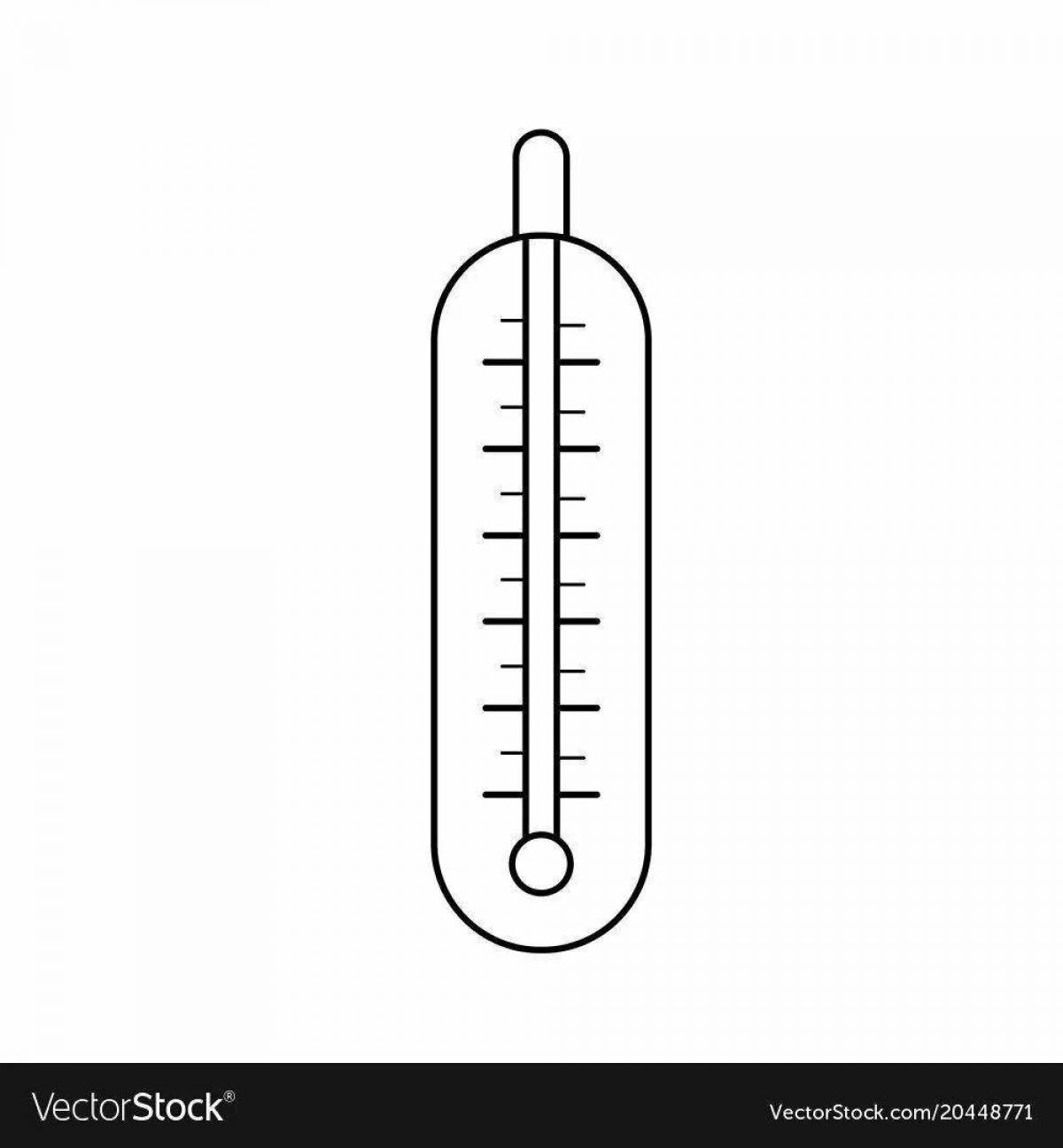 Inspirational thermometer coloring book for kids