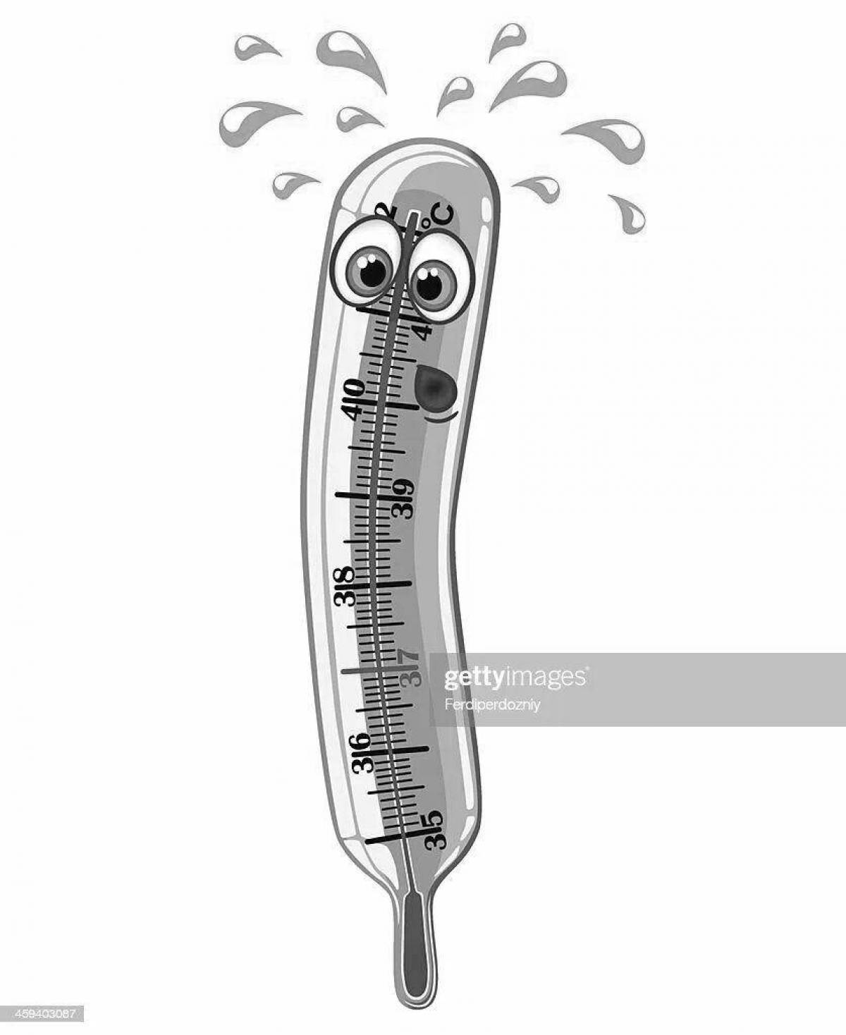 Magic coloring thermometer for kids