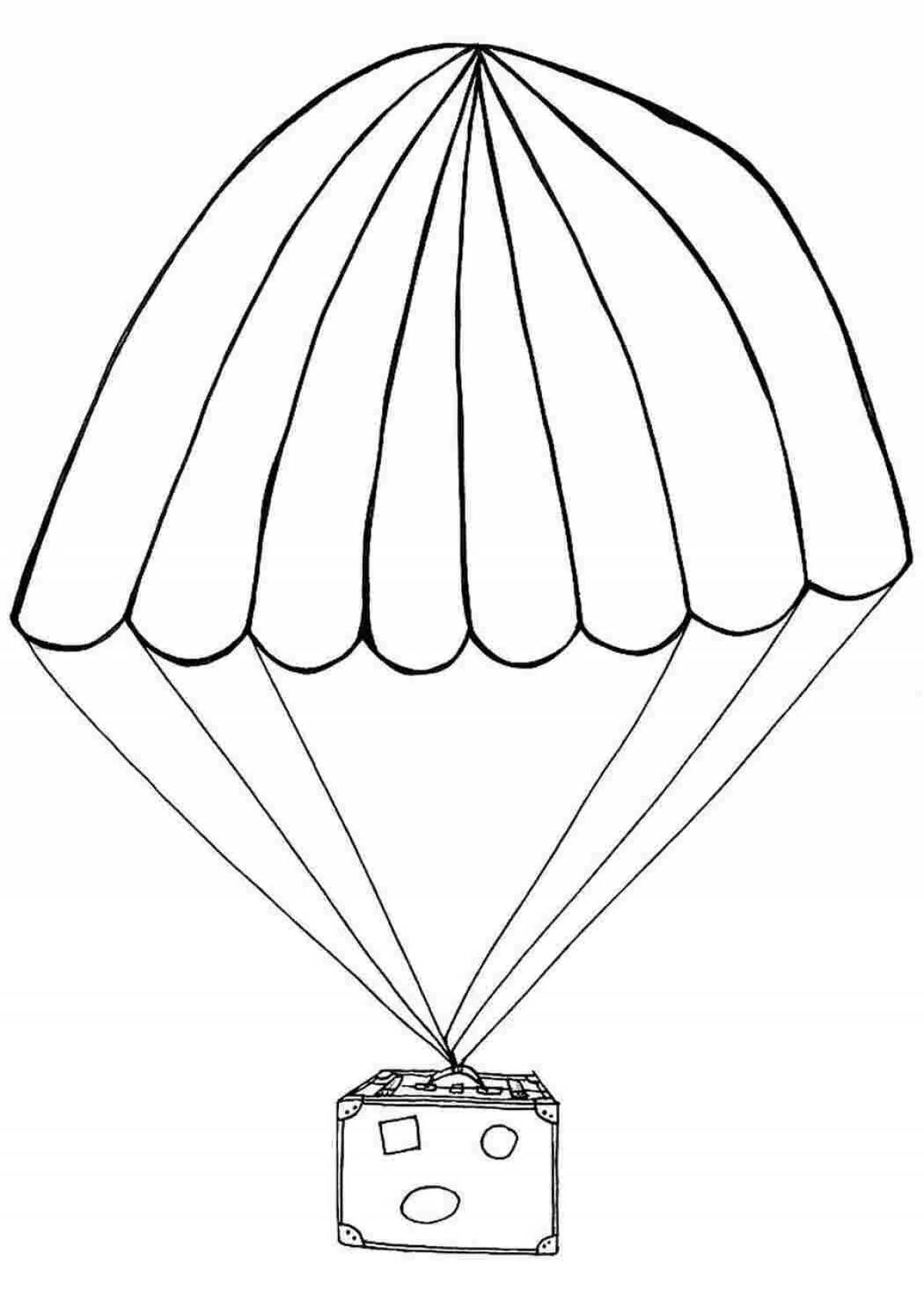 Nice parachute coloring book for the little ones