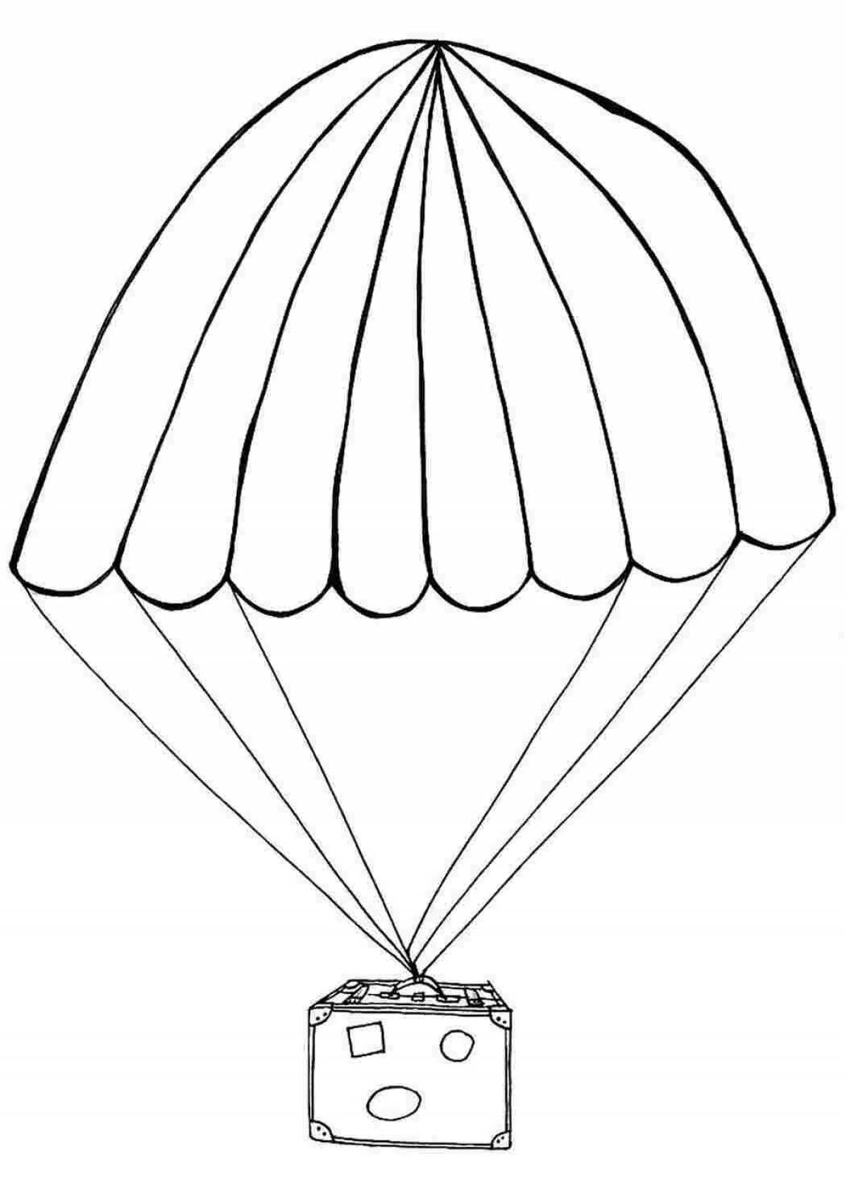 Photo Nice parachute coloring book for the little ones