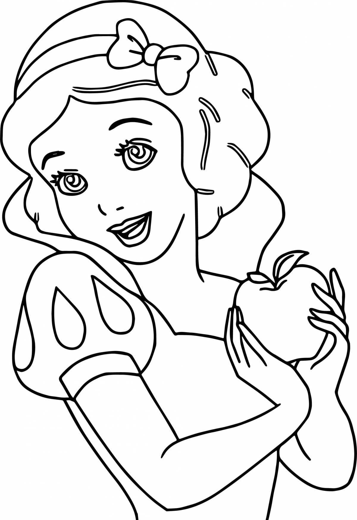 Dazzling coloring page 7 for girls