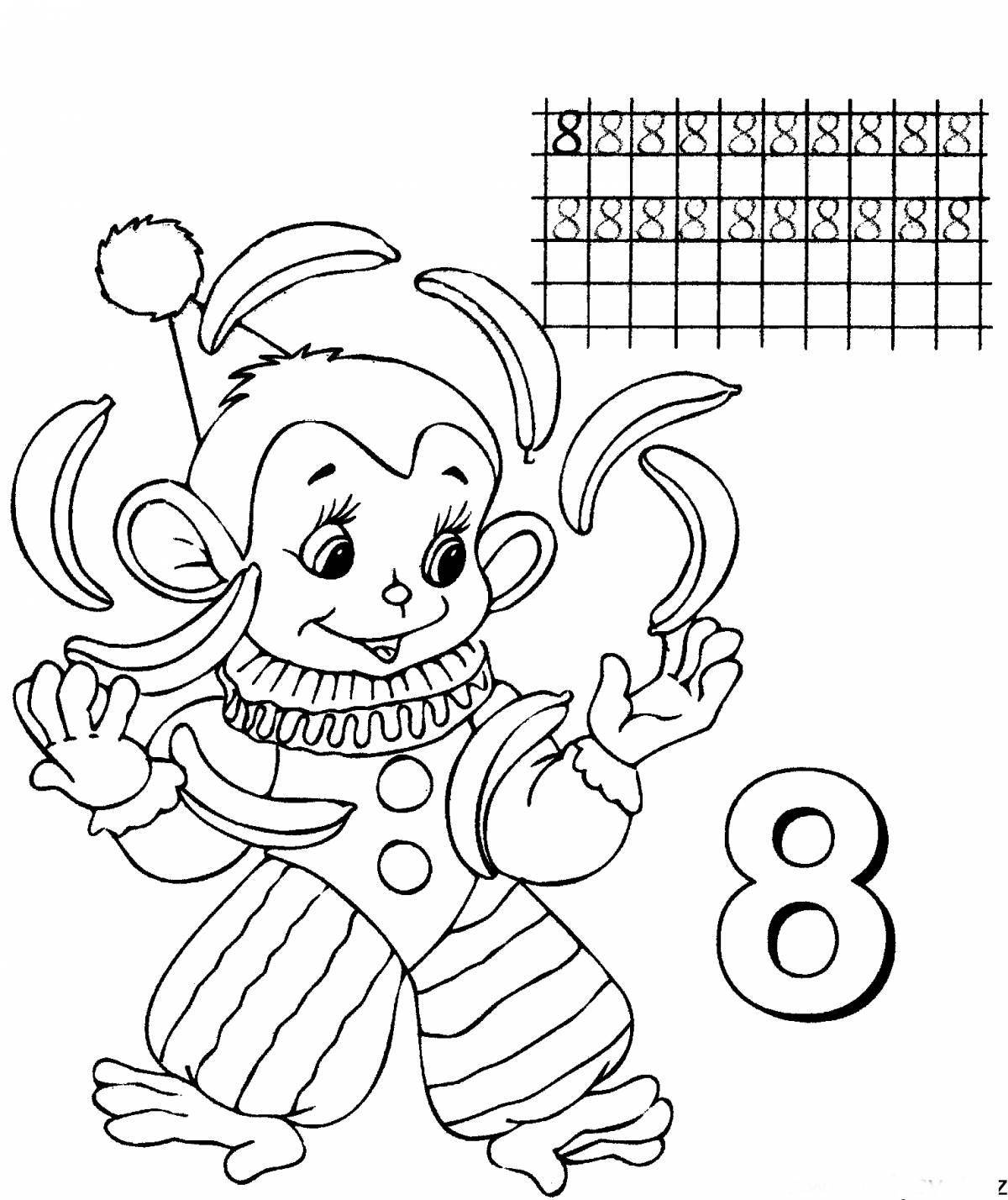 Coloring book No. 8 for children