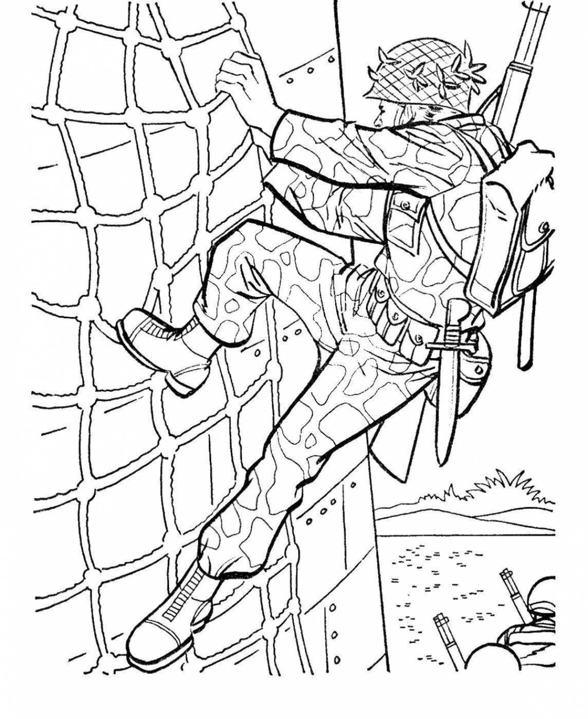 Glorious soldiers coloring pages for boys