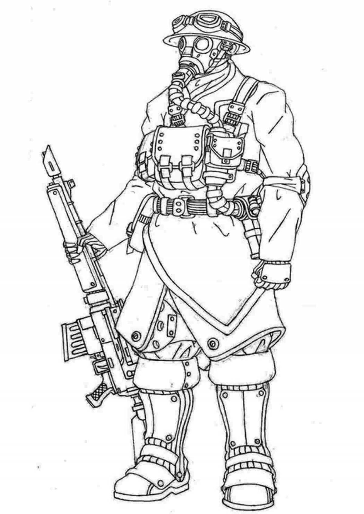 Exquisite toy soldiers coloring pages for boys