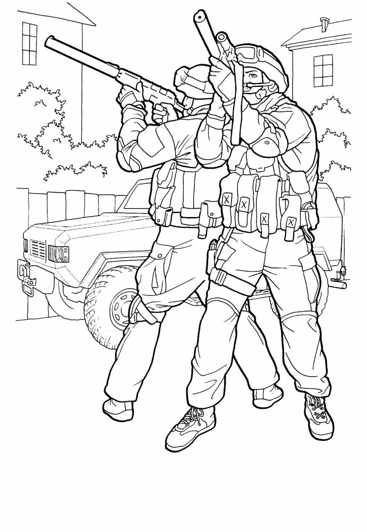 Noble soldiers coloring pages for boys