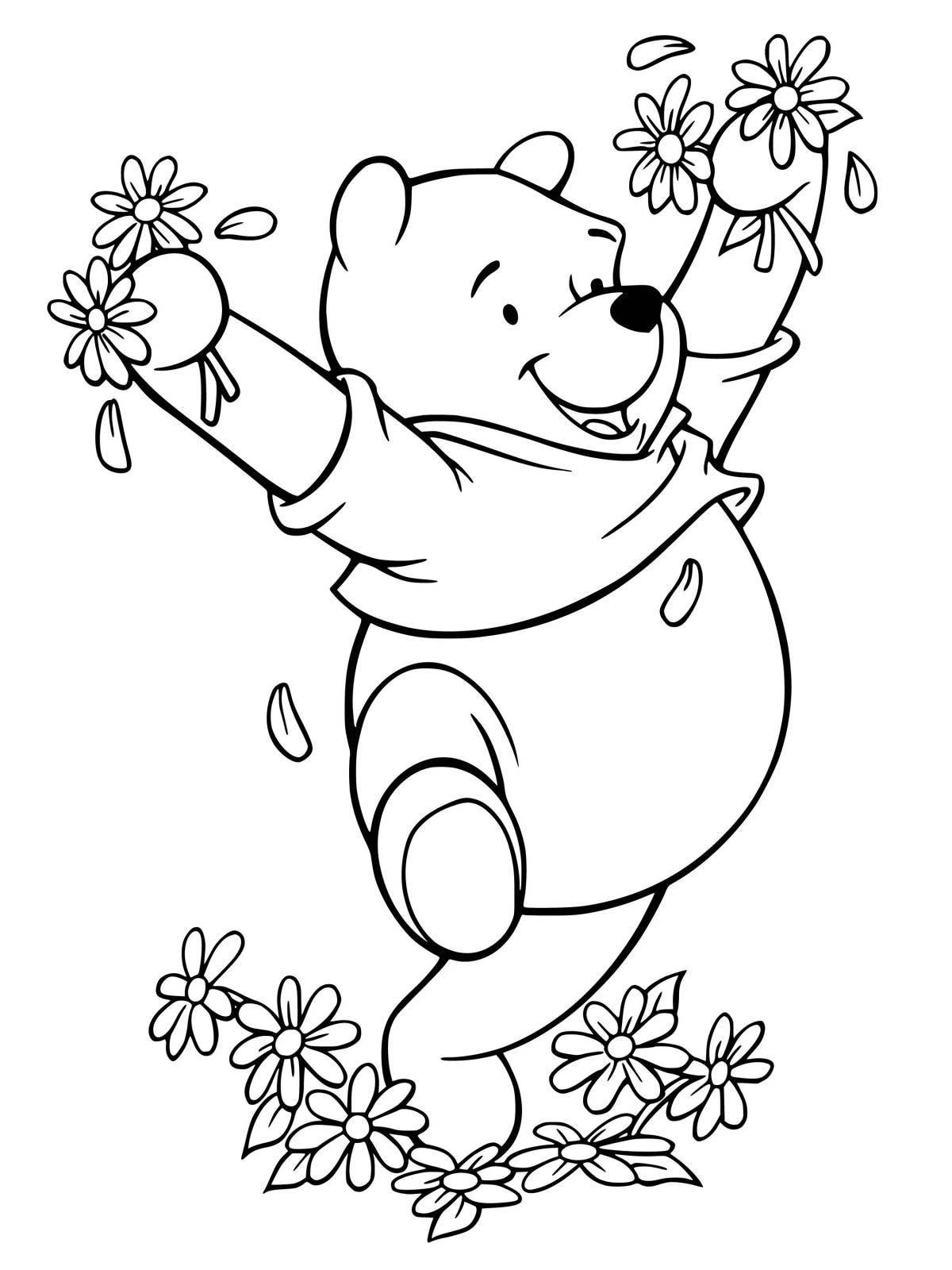 Winnie the Pooh bright coloring for kids