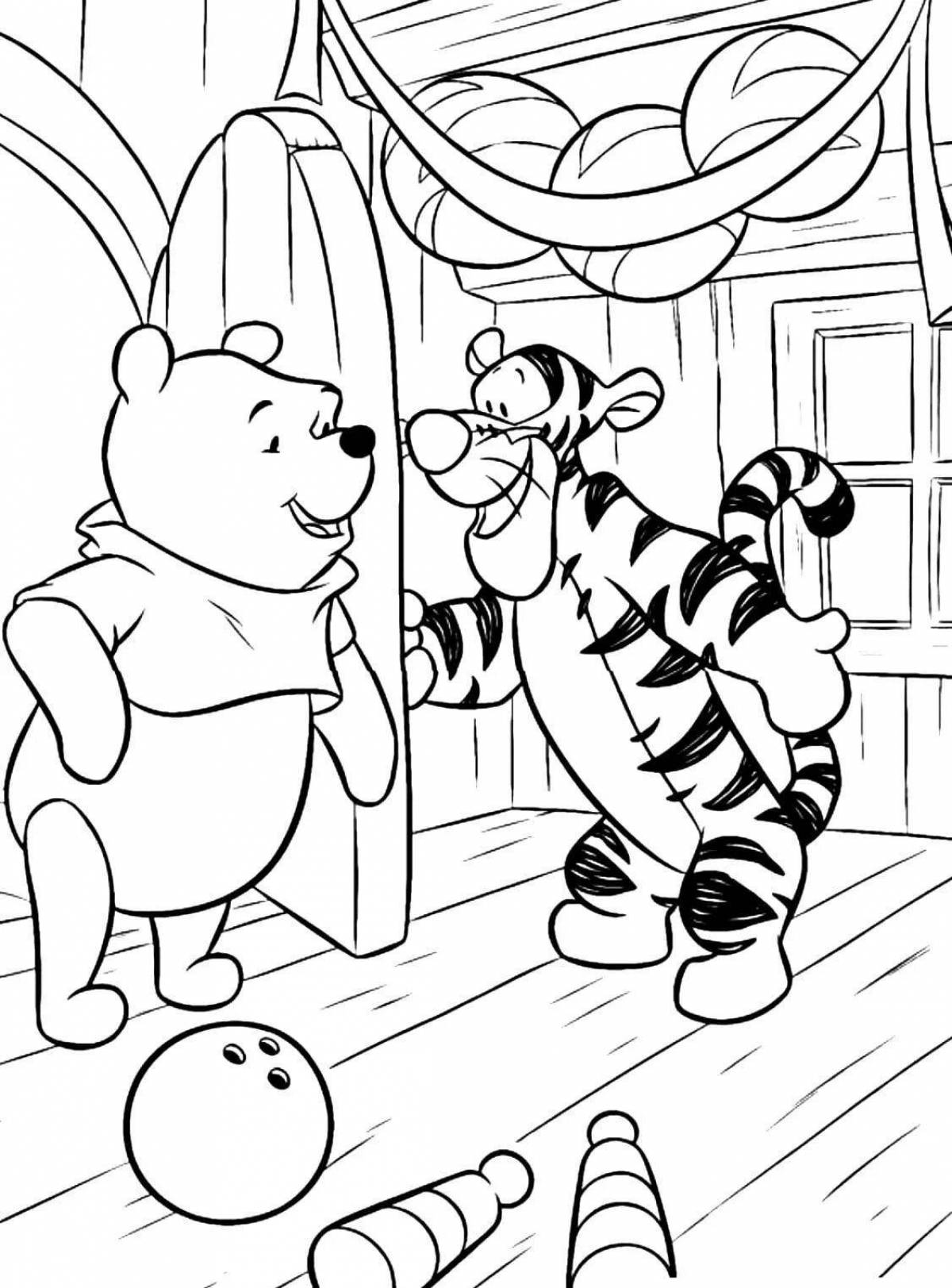 Blissful winnie the pooh coloring book for kids