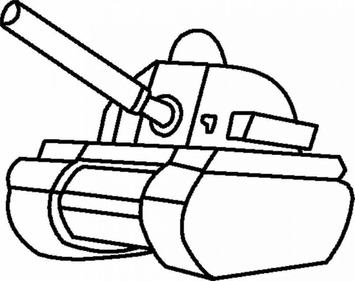 Tank drawing for kids #14